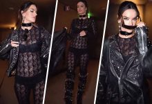Фото - 41-летняя Алессандра Амбросио снялась в «голом» комбинезоне на показе Dolce&Gabbana